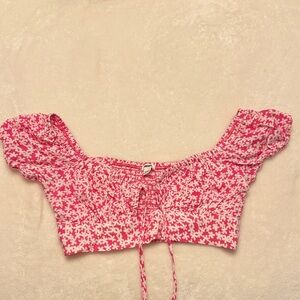 Pink Floral Women's Top